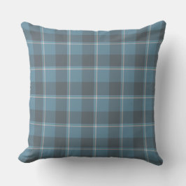 Almofada Hoki Blue and Shuttle Gray Plaid