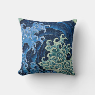 Almofada Hokusai Feminine Wave Vintage Ocean