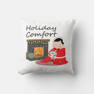 Almofada Holiday Comfort - Christmas themed Throw Pillow
