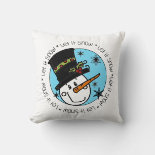 Almofada Holiday Snowman Deixa-o nevar