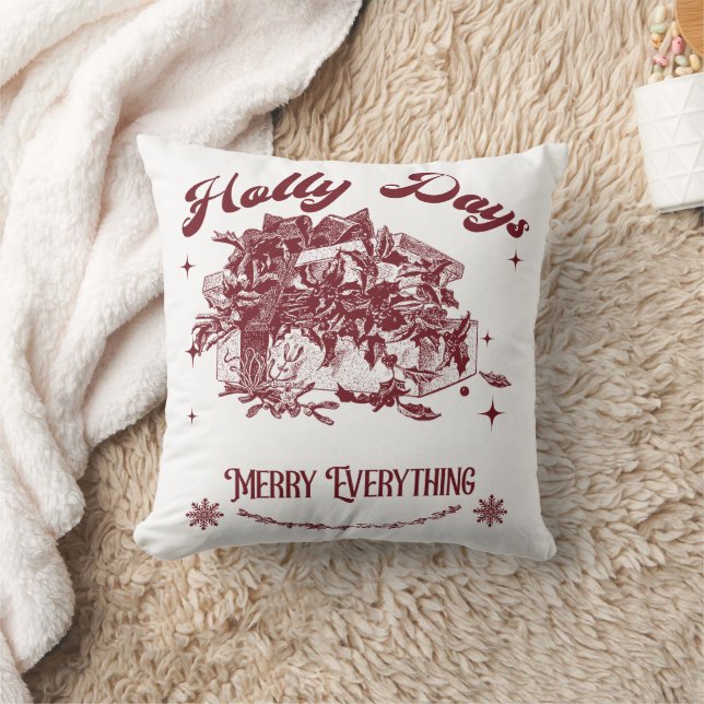 Almofada Holly Days Vintage Christmas (Cobertor)