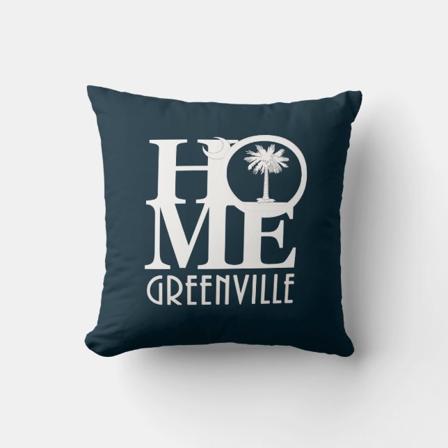 Almofada HOME Greenville Carolina do Sul (Frente)