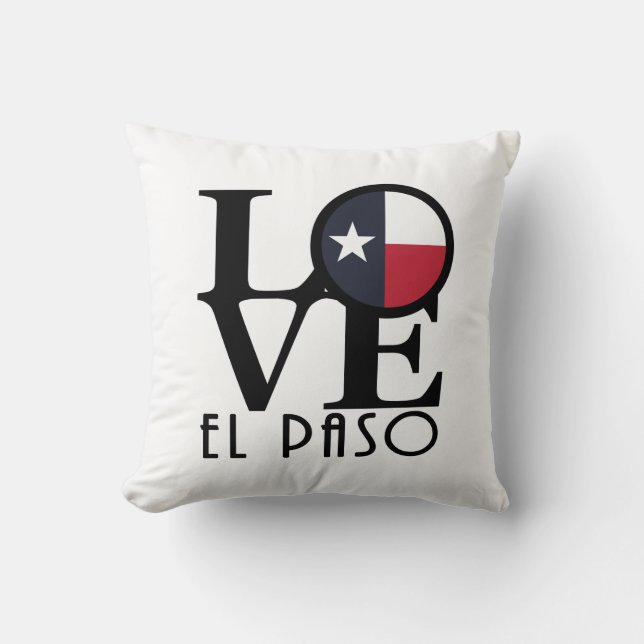 Almofada HOME / LOVE El Paso Texas (Frente)