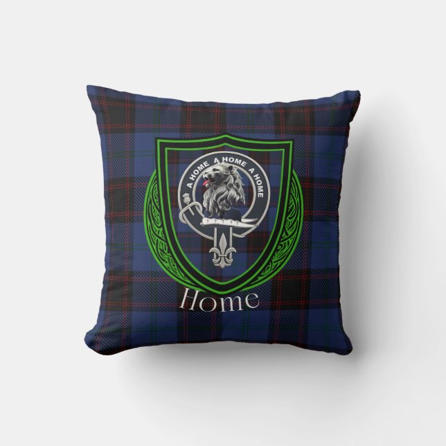 Almofada Home Scottish Clan Tartan & Crest (Frente)