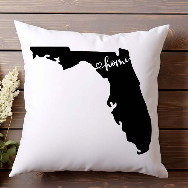 Almofada Home State Outline Heart Florida (Criador carregado)