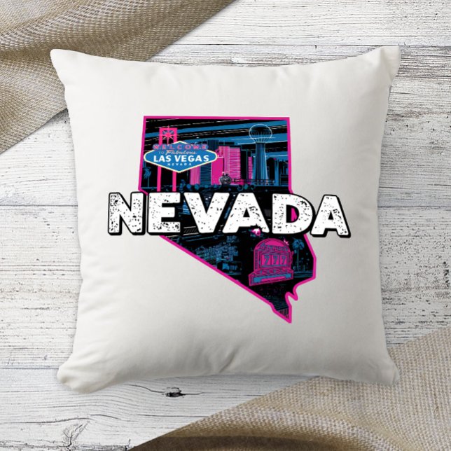 Almofada Home State Retro Color Nevada (Criador carregado)