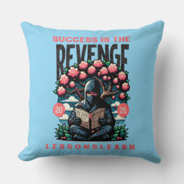 ALMOFADA HOME SUCCESS REVENGE LESSONS LEARN THROW PILLOW 