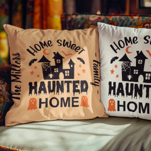 Almofada Home Sweet HAUNTED Home 2 cores personalizadas