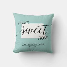 Almofada Home Sweet Home ND Travesseiro decorativo de Nome 