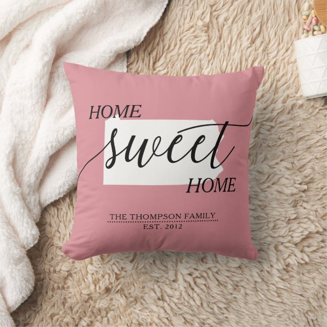 Almofada Home Sweet Home PA - Travesseiro decorativo de Nom (Cobertor)