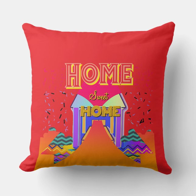 Almofada Home Sweet Home Red (Frente)