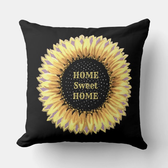 Almofada Home Sweet Home Sunflower (Frente)