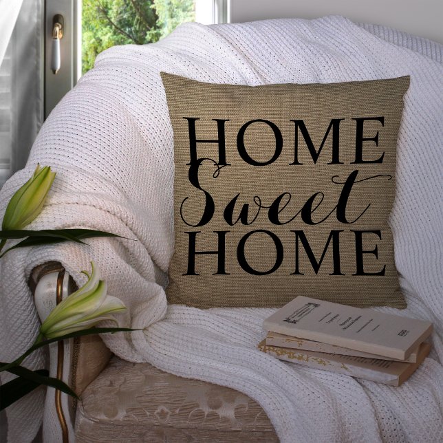 Almofada Home Sweet Home | TRAVESSEIRO DECORATIVO (Criador carregado)