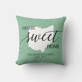 Almofada Home Sweet Home Travesseiro decorativo de Nome da 