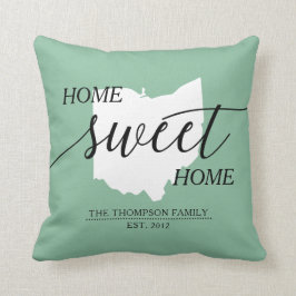Almofada Home Sweet Home Travesseiro decorativo de Nome da