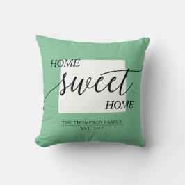 Almofada Home Sweet Home WY Travesseiro decorativo de Nome 