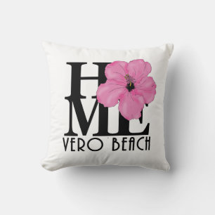 Almofada HOME Vero Beach Pink Hibiscus