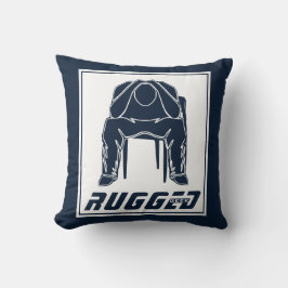 Almofada Homem branco azul robusto Cabeça Seguradora | Pens