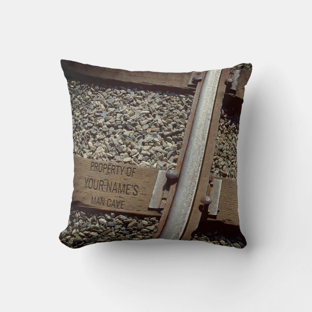 Almofada Homem-Caverna customizável da trilha de estrada de (Frente)