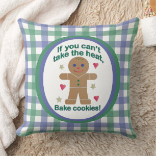 Almofada Homem de Gingerpão de Natal divertido e Rico
