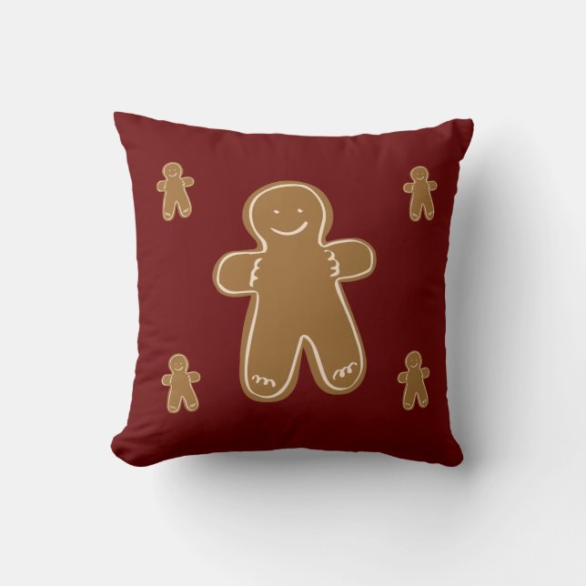 Almofada Homem de Pão de Mel Natalino (Frente)