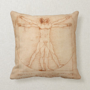 Almofada Homem de Vitruvian - da Vinci