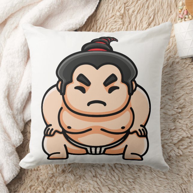 Almofada Homem Japonês Engraçado de Sumô (Cobertor)