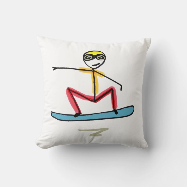 Almofada Homem-Pau de Snowboard (Frente)