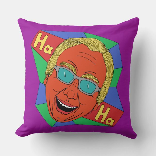 Almofada Homem Rindo (Autorretrato Artista) (Frente)