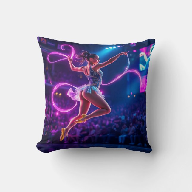 Almofada Homenagem à Ginástica Rítmica e Neon (Frente)