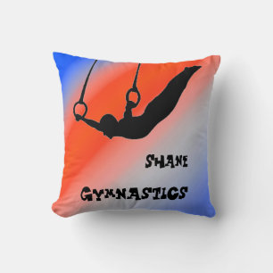 Almofada Homens ginástica Anéis Patriótico Vermelho Azul