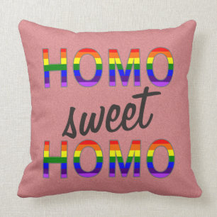 Almofada Homo alegre engraçado do doce do homo