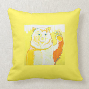 Almofada "Hondo Bear" do pintor do Taos Allegra Sleep