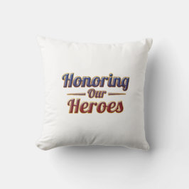 Almofada Honoring Our Heroes / Cojín Día de los Caídos