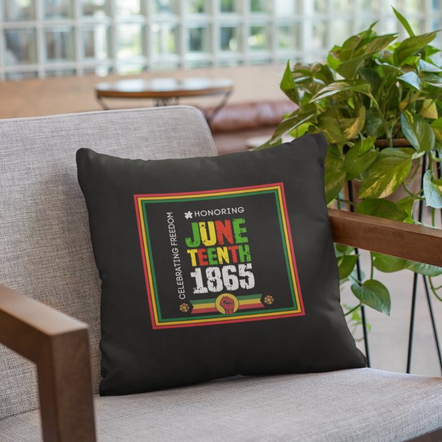 Almofada Honrando 18 de junho de 1865 - Celebrando a Liberd (Criador carregado)