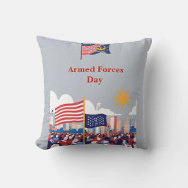 Almofada "Honrando Nossos Heróis: Celebração do Dia das For
