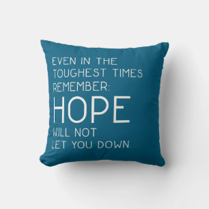 Almofada Hope cita Ocean Blue