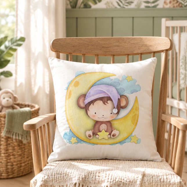 Almofada Hora de Dormir do Macaco Bebê  (Criador carregado)