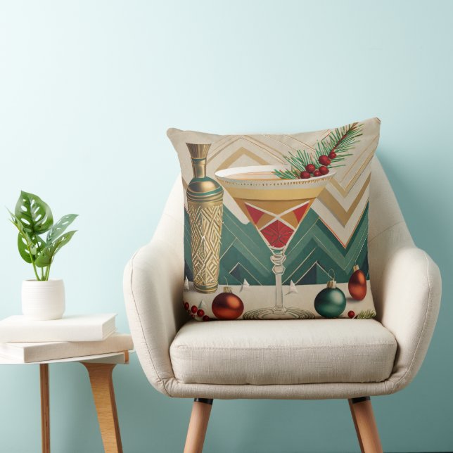 Almofada Hora de Felicidade do meio século do Cocktail (Cadeira)