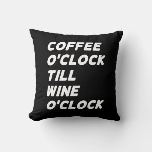 ALMOFADA HORA DO CAFÉ ATÉ A HORA DO VINHO