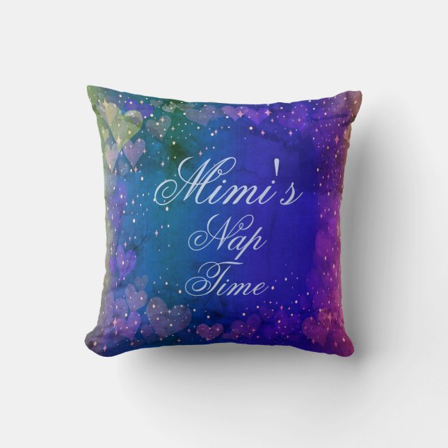 Almofada Hora do Nap de Mimi para a avó Nana (Frente)