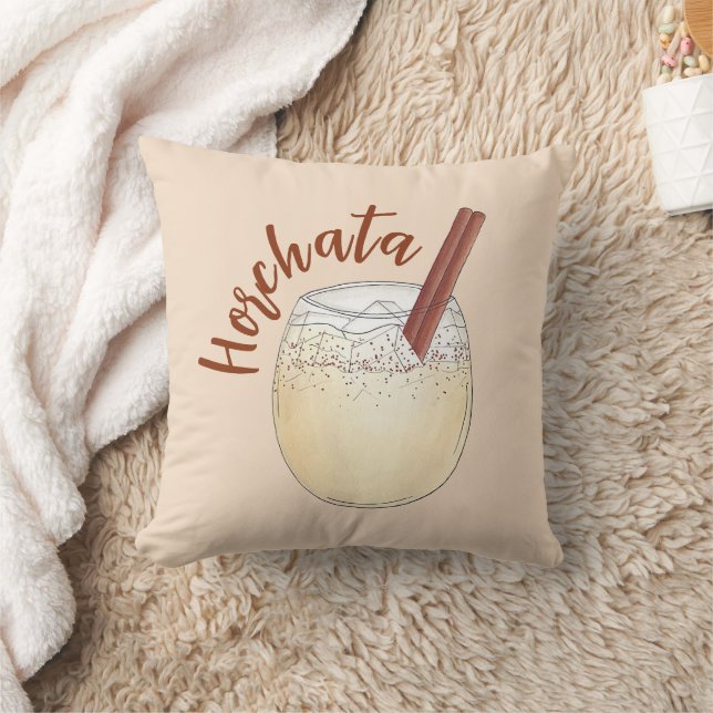 Almofada Horchata Orxata (Bebida Espanhola Mexicana) (Cobertor)