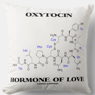 Almofada Hormona do Oxytocin do amor (molécula química)