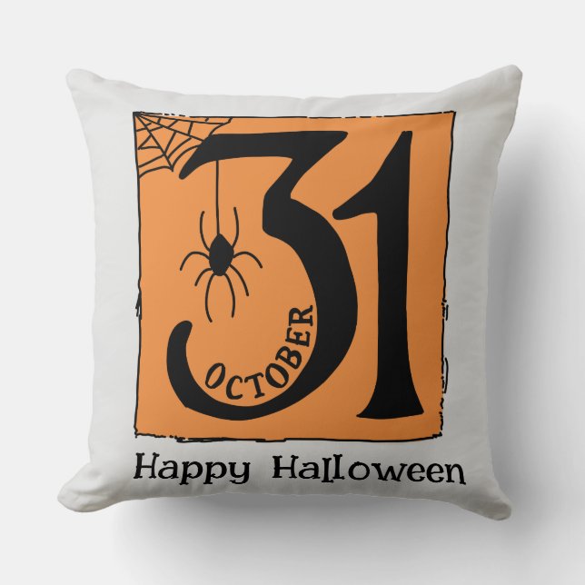 Almofada Hormonal Personalizada de Halloween Funny Out.31 O (Frente)