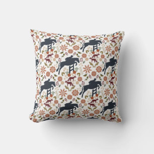 Almofada Horse e Rider Travesseiro decorativo Arte Foliar E