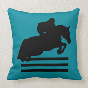 Almofada Horse Show Hunter Jumper Silhouette