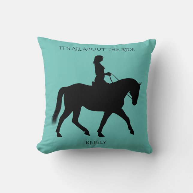 Almofada Horseback montando travesseiro decorativo personal (Frente)