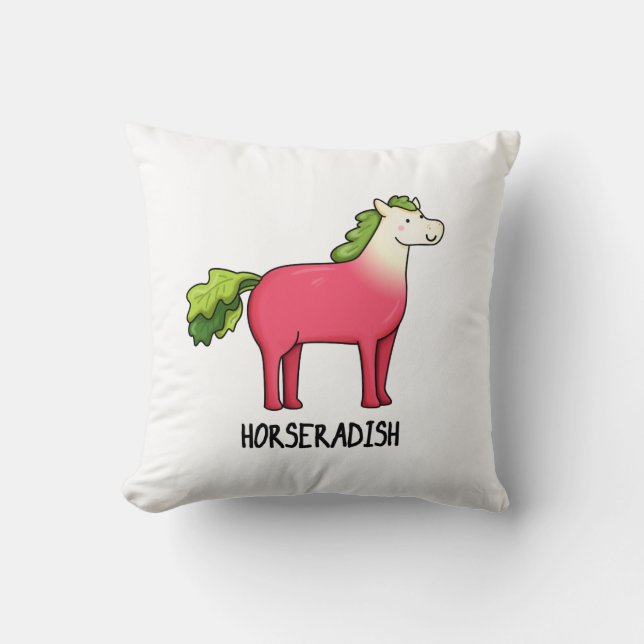 Almofada Horseradino Funny Horse Pun (Frente)
