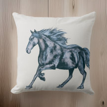 Horso Místico de Aquarela Moderno