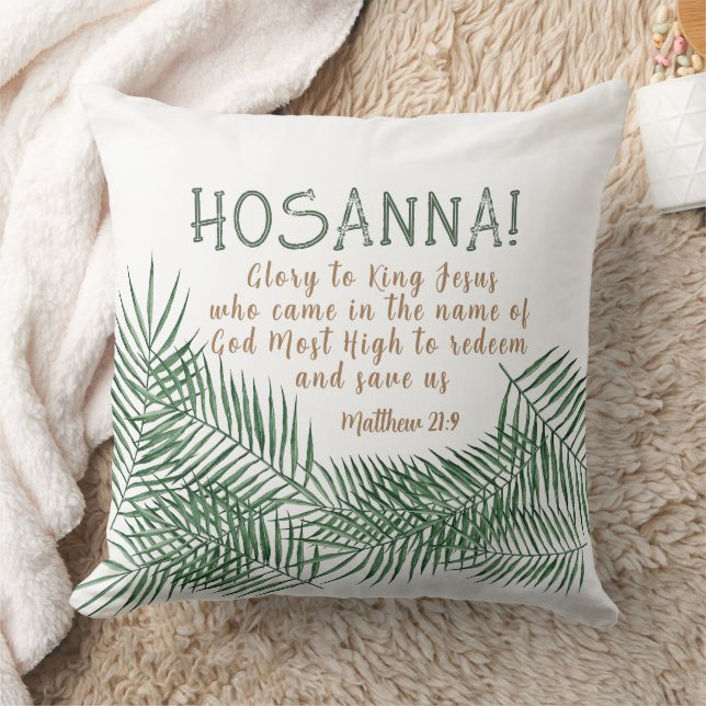 Almofada HOSANNA Palm Sunday Square (Cobertor)